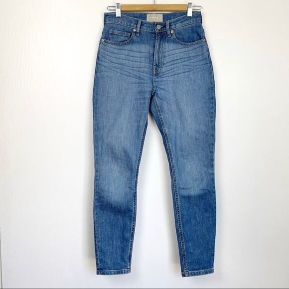 Everlane high rise straight leg jeans light wash 26 regular - Picture 1 of 5